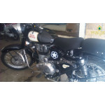 Stencil style star decal sticker  for bikes, cars, royal enfield 